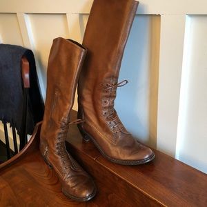 Stuart Weizman brown leather riding boots size 7